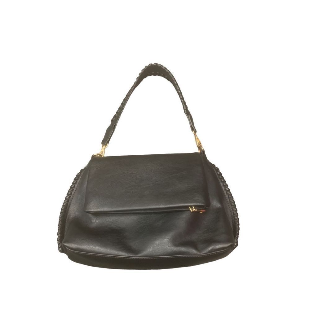 Black Vegan Leather Bag